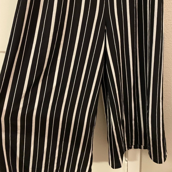 Wide Leg Striped One Piece Jumpsuit - Picture 3 of 3